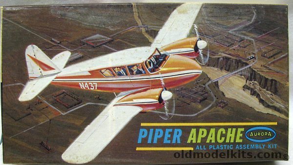 Aurora 1/64 Piper Apache, 280-50 plastic model kit